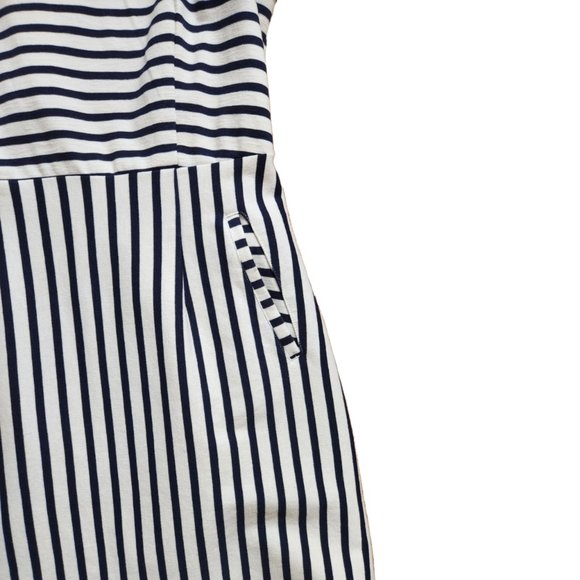 Old Navy Blue and White Striped Dress - Picture 4 of 7